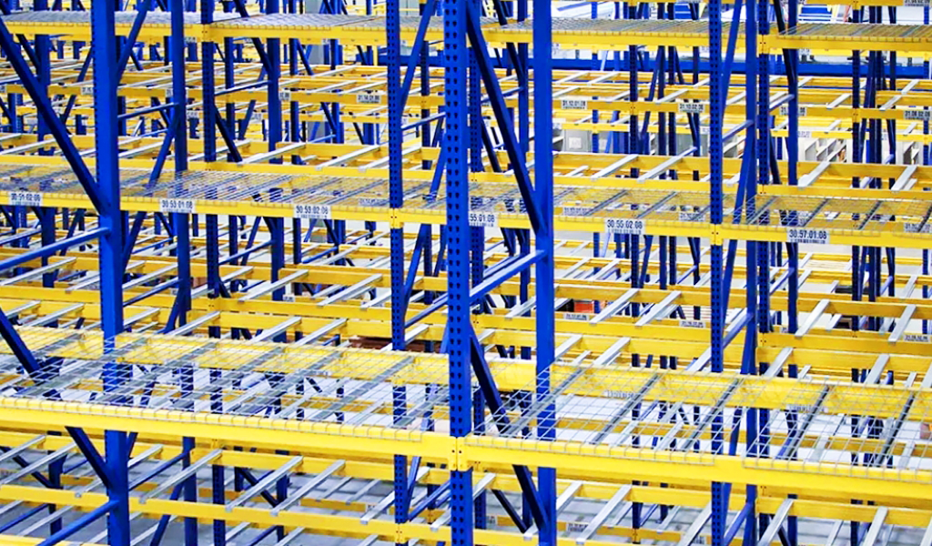 Selective Rack in a warehouse.
